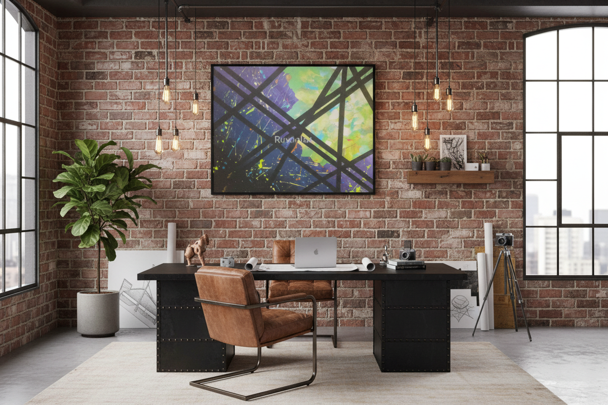 Space Dive Abstract Art Print - 18x24 Acrylic Canvas Wall Art