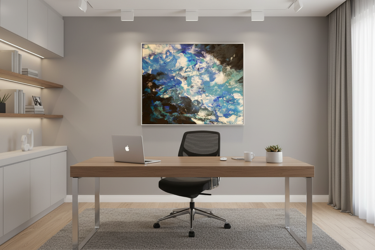 The Watchman Abstract Art Print - 16x20 Acrylic Canvas Wall Art