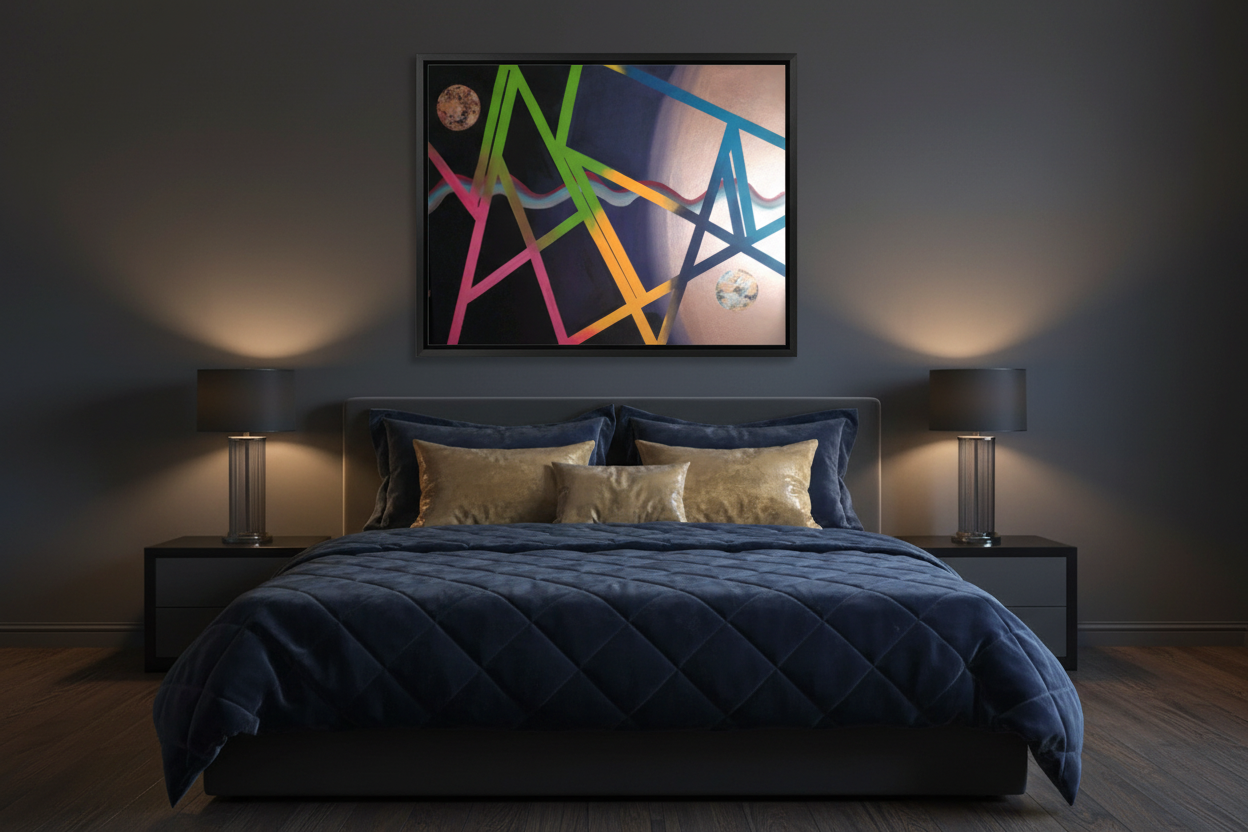 Worlds Apart Dark Bedroom