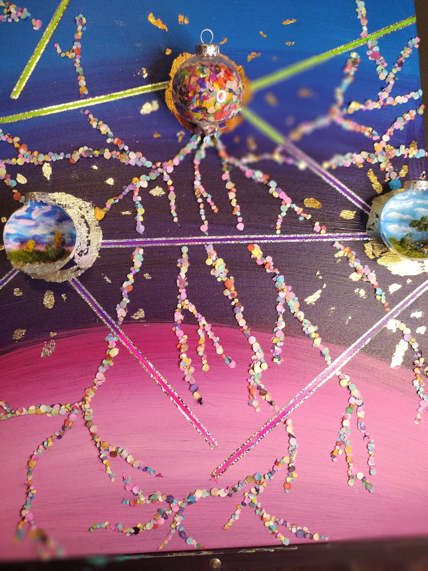 Busted Bubbles Abstract Art - 18x24 Acrylic Canvas | Auction