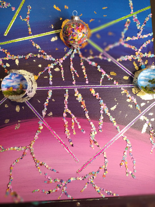 Busted Bubbles Abstract Art - 18x24 Acrylic Canvas | Auction