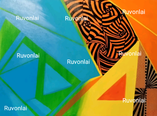 Danger Zone  Abstract Art Print - 18x24 Acrylic Canvas Wall Art