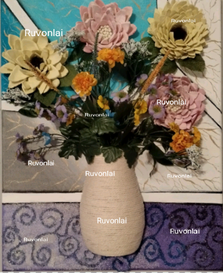 The Bouquet 3D Art - 16x20 Acrylic Canvas Mixed Media