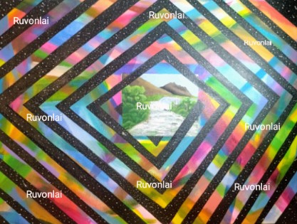 Cosmic Vortex Glow Art - 18x24 Acrylic Optical Illusion Canvas