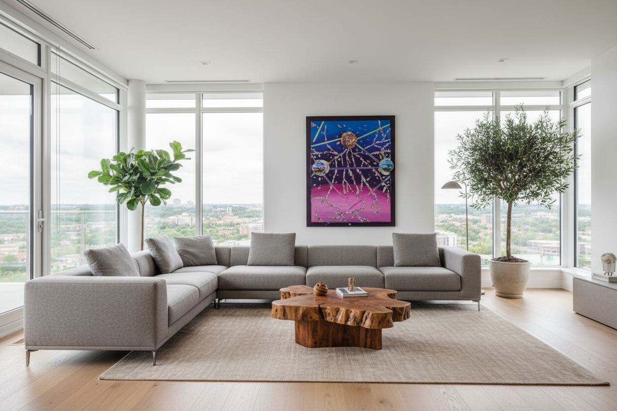 Busted Bubbles Abstract Art - 18x24 Acrylic Canvas | Auction