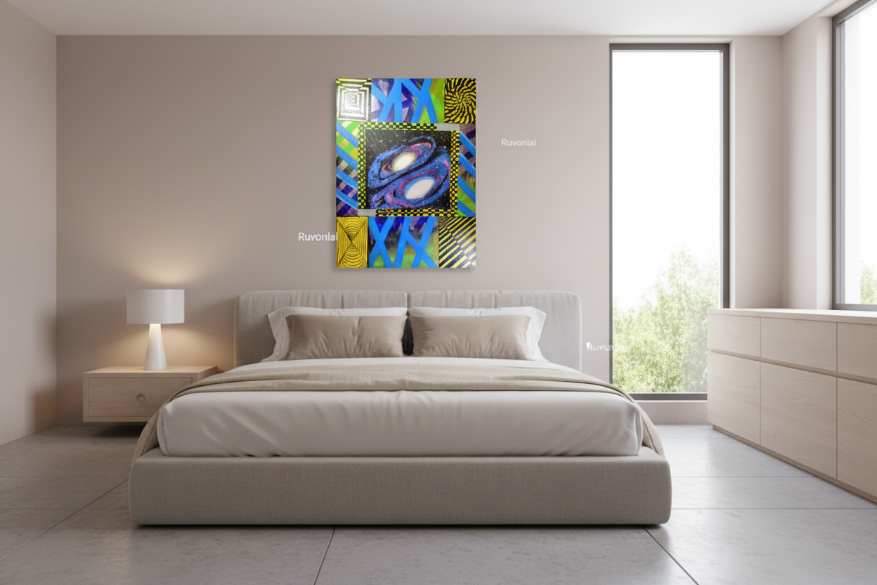 Conspicuous Glow Art - 18x24 Acrylic Optical Illusion Canvas