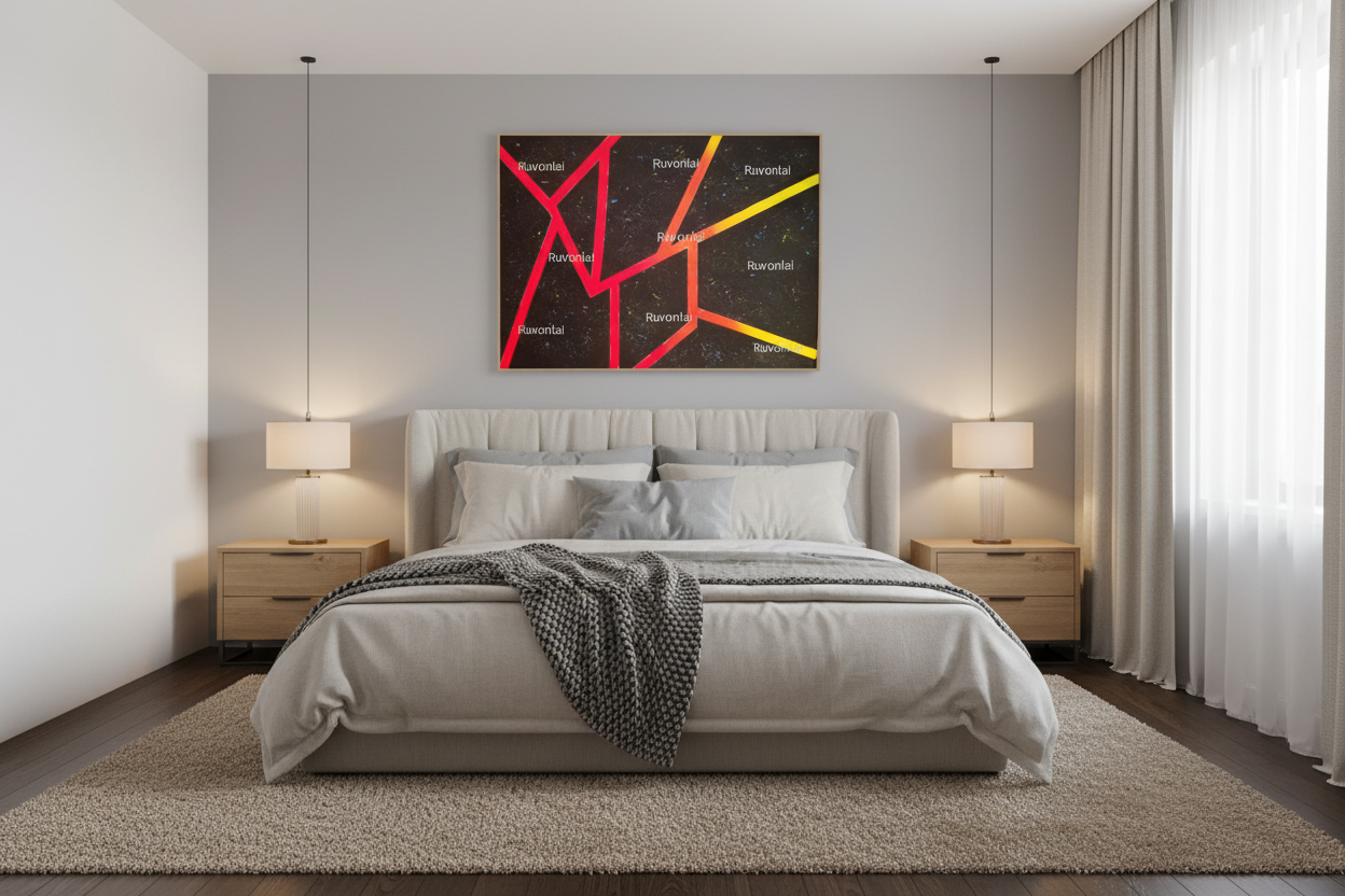 Galaxy Speed Abstract Art Print - 18x24 Acrylic Canvas Wall Art