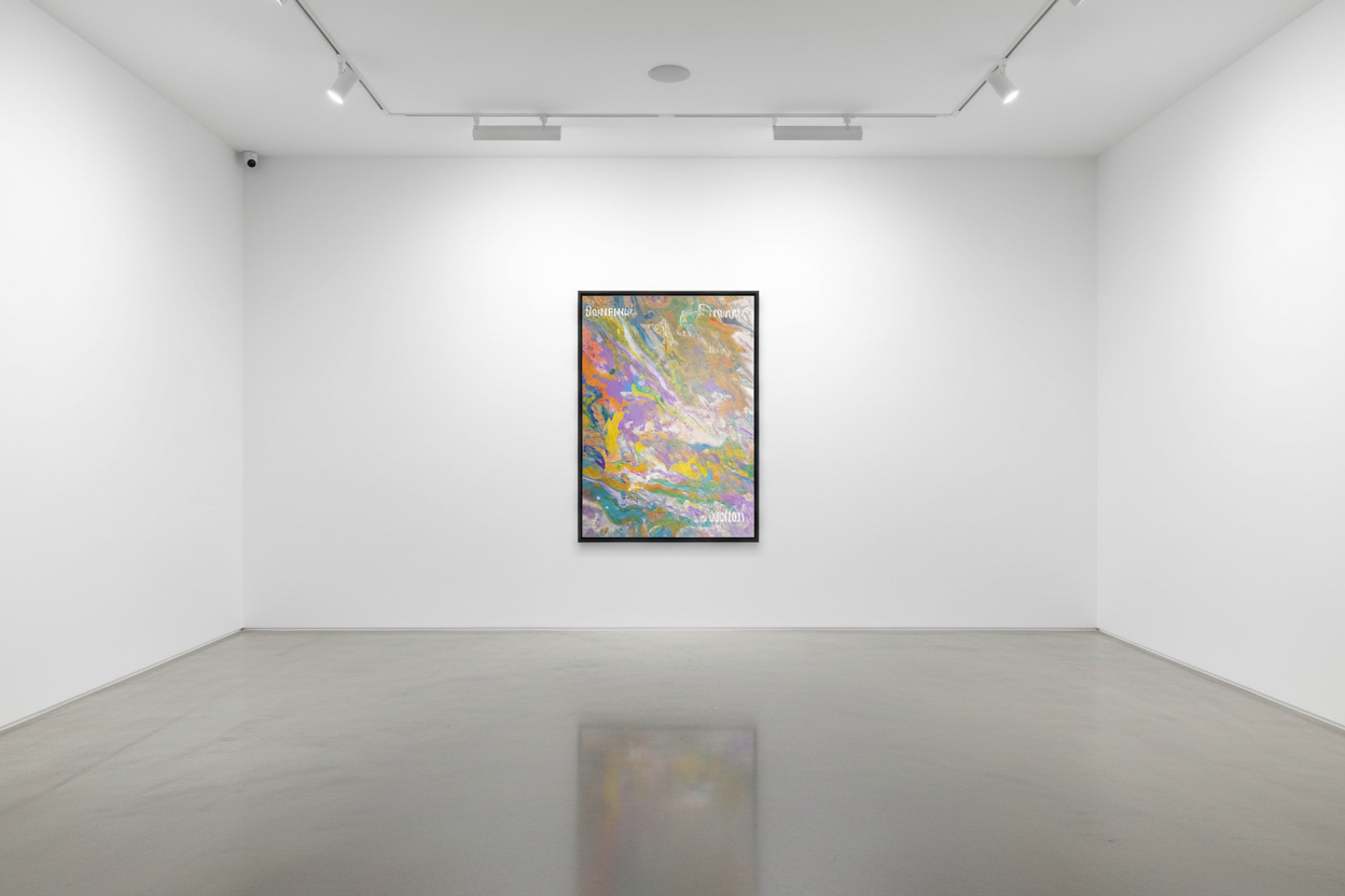 Psychedelic Impressions Abstract Art - 16x20 Acrylic Canvas Print