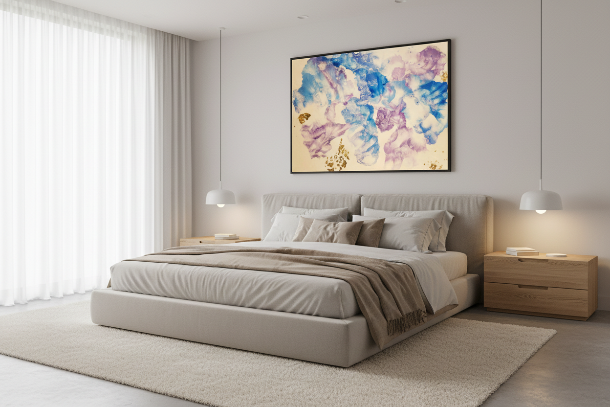 The Rising Fawn Abstract Art Print - 18x24 Acrylic Canvas